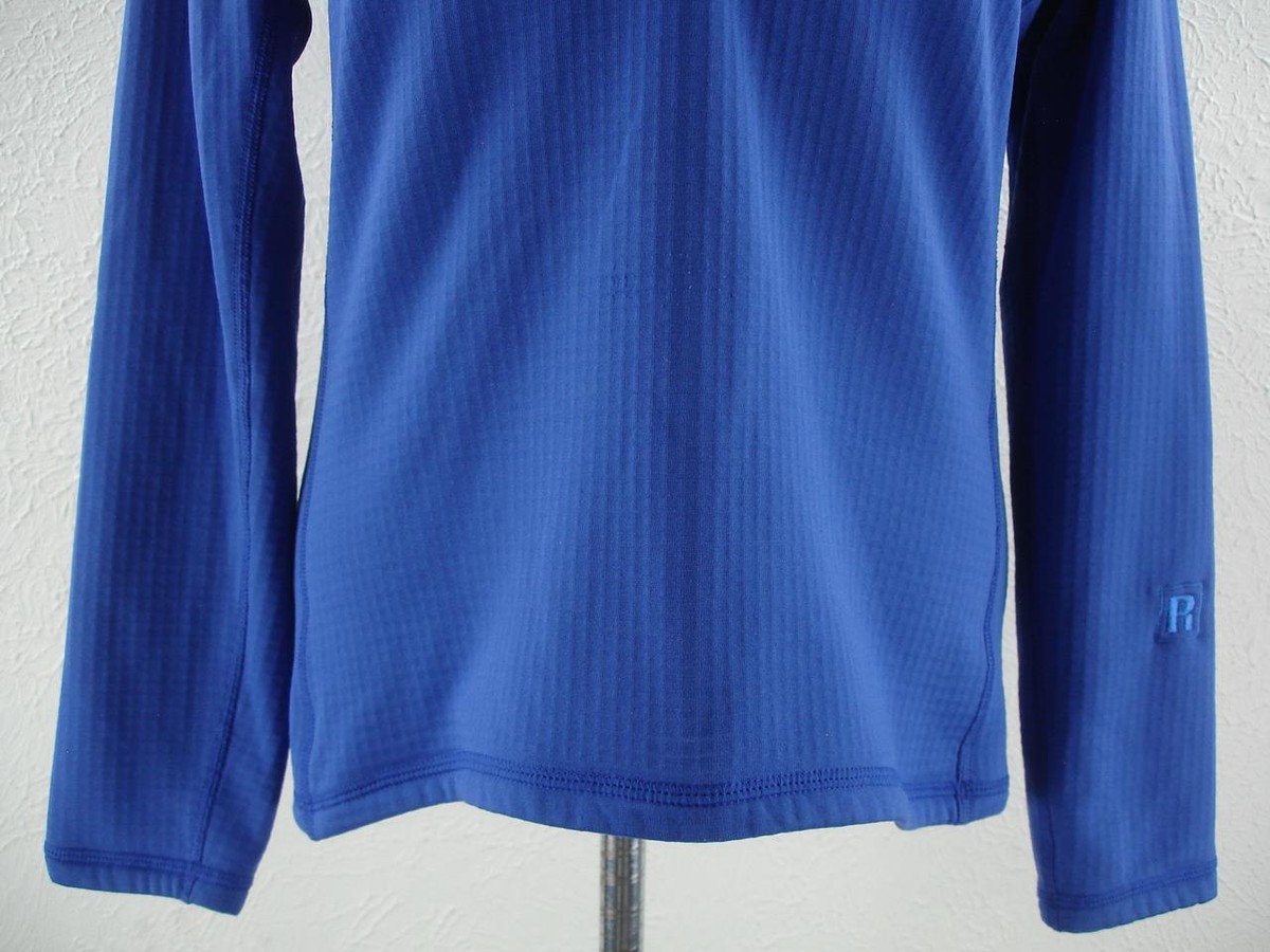 ブラウンxs Patagonia 40116 Women's S R1 Pullover 1/4-Zip Fleece Sweater Blue