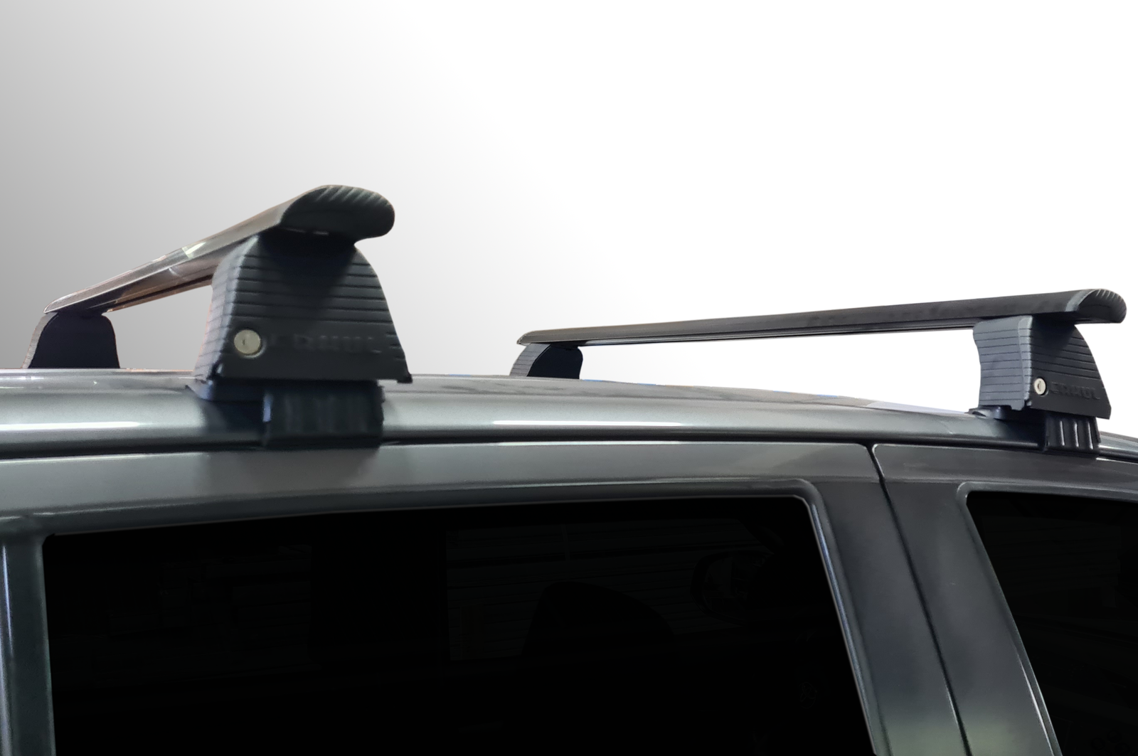 Bare Roof Rack Cross Bars Set for VOLKSWAGEN Arteon 4 Door 17Up Black