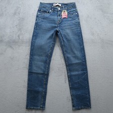 Levi's 502 Jeans Boys 14 Blue Regular Tapered Denim Pants 27x29.5-Measured