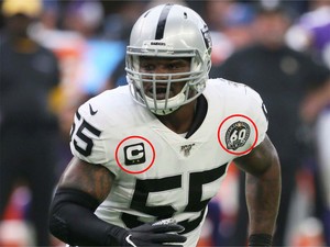 oakland raiders 60th anniversary patch