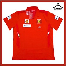 Ferrari Formula 1 Polo Shirt Puma XXL 2XL F1 Team Maglia Formula One 2007 AA45