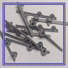 139160 X 10 IKEA UTRUSTA Drawer Back Bracket, Plastic Hole Plugs/ Caps