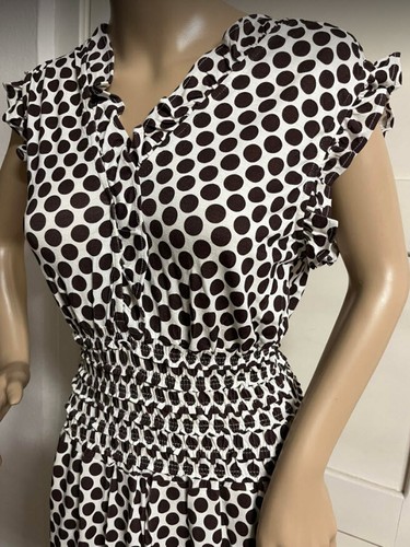 NEU MARLENE STRAND OVERALL PUNKTE RÜSCHEN SMOK 42 44 48 ALBA MODA weiß *21130118 - Bild 9 von 10