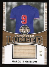 2024 LEAF LUMBER MARQUIS GRISSOM GAME USED LUMBER BAT RELIC /40