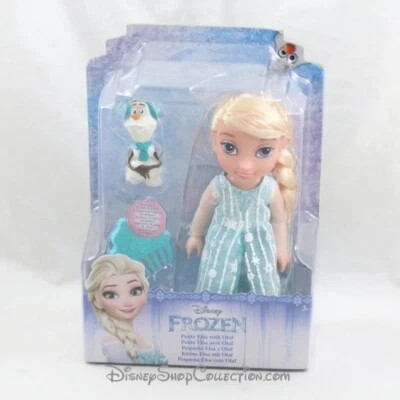 Mini poupée Elsa DISNEY JAKKS La Reine des Neiges Petite Elsa avec Olaf 15 cm - Photo 1/2