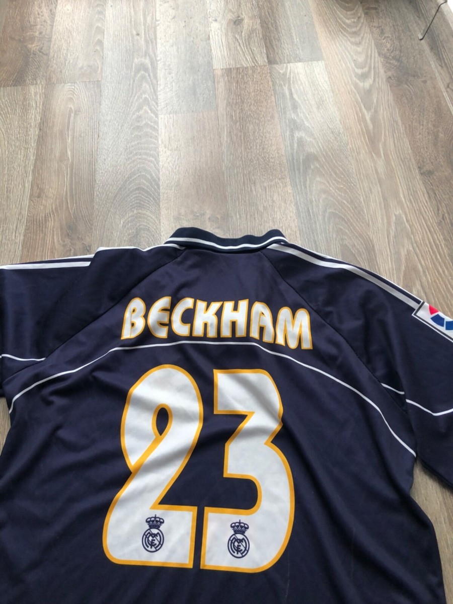 vintage soccer jersey real madrid shirt beckham number 23 la