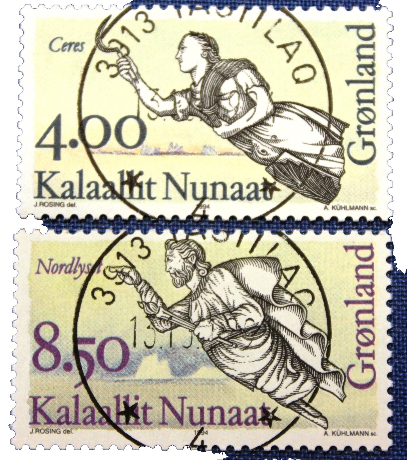 Cancelled to Order/CTO Ships, Boats Greenlandic Stamps