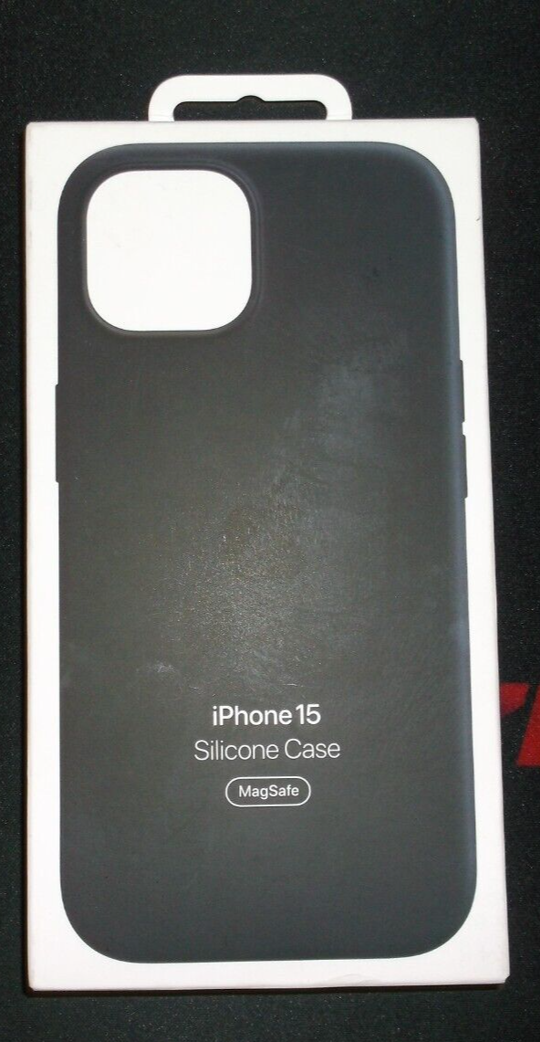 Apple Silicone Case with MagSafe for iPhone 15 - Black for sale