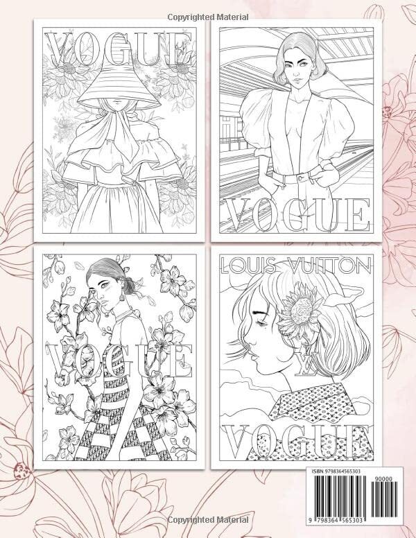 Vogue Fashion Coloring Book: Fashion Illustrations Collection With ...