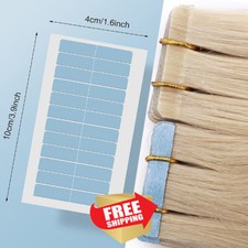 100PCS 10Sheets Adhesive Tapes for Double Sided Glue Hair Extensions Replacement