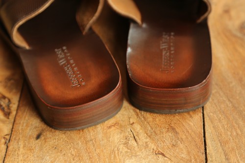 Jeffery West Brown Leather Sandals Sliders Shoes Men's UK 9 US 10 EU 43 - Picture 6 of 9