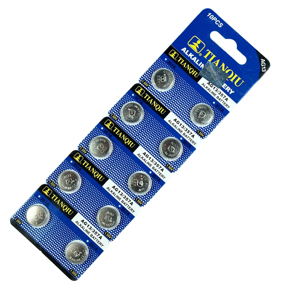 50 PIEZAS LR44 AG13 357 LR1154 1.5V Batería alcalina para encendedor de reloj Foto 2 de 3