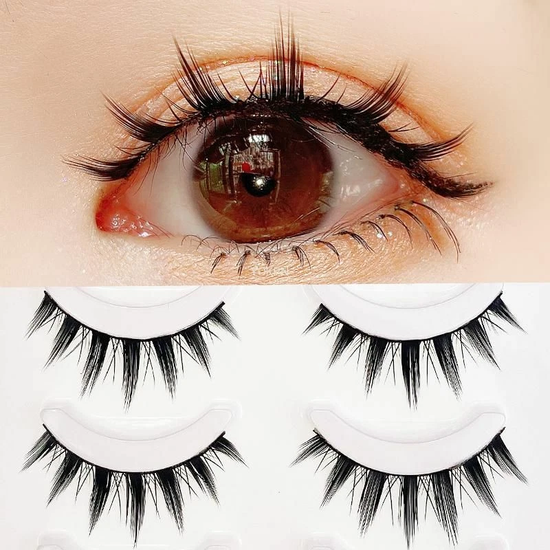 False Eyelashes 10 Pairs Japanese Style Anime Lashes Thick Cosplay