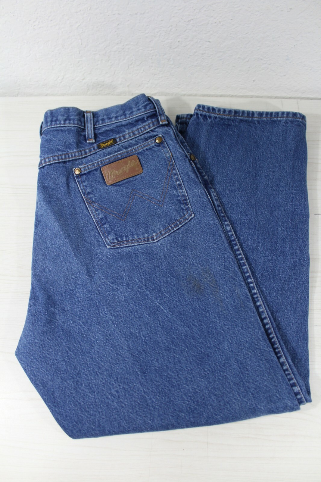 Wrangler 31MWZPW Mens Blue Jeans 38x30, Made in USA relaxed fit 100% Cotton  | eBay