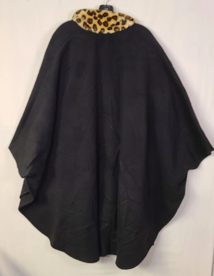 DE COLECCIÓN AMANDA SMITH CAPA IMITACIÓN PIEL LEOPARDO BUFANDA POLAR TALLA ÚNICA Foto 4 de 4