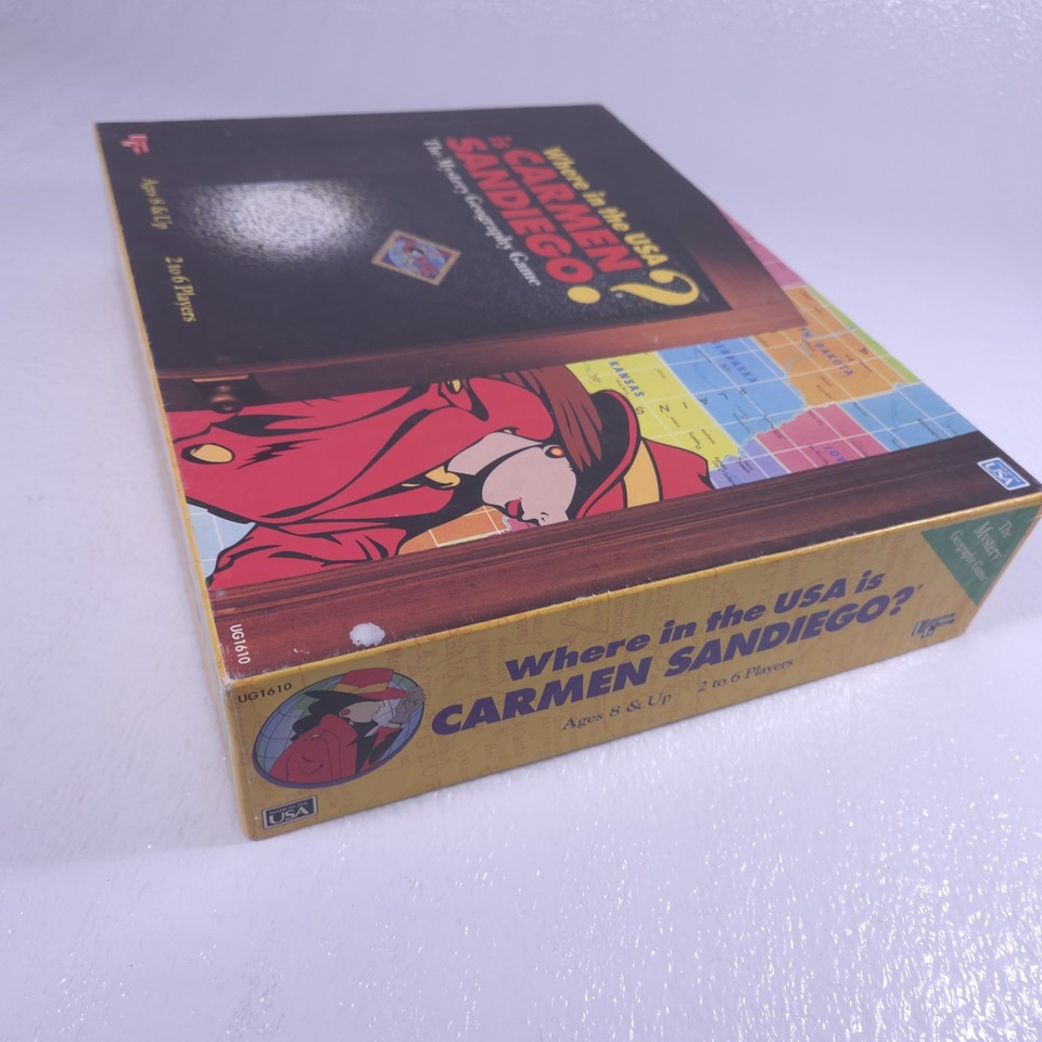 Jeu De Société Where In The USA Is Carmen Sandiego? - University Games 1993 - Édition Rare