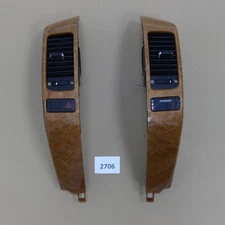 Lexus GX470 2003-2007 OEM Wood Grain Air Vent Panel A/C Trim Console Cover Pair