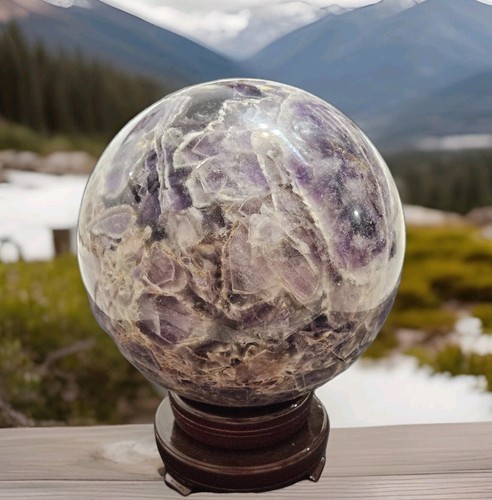 75% Off 4705g Polished Amethyst Sphere, Large 10+lb Quartz Crystal Ball, Chakra