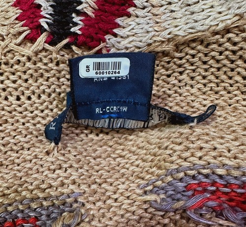 NWOT Ralph Lauren Hand Knit Southwest Aztec Sweater sz L MSRP$998 - Picture 6 of 14