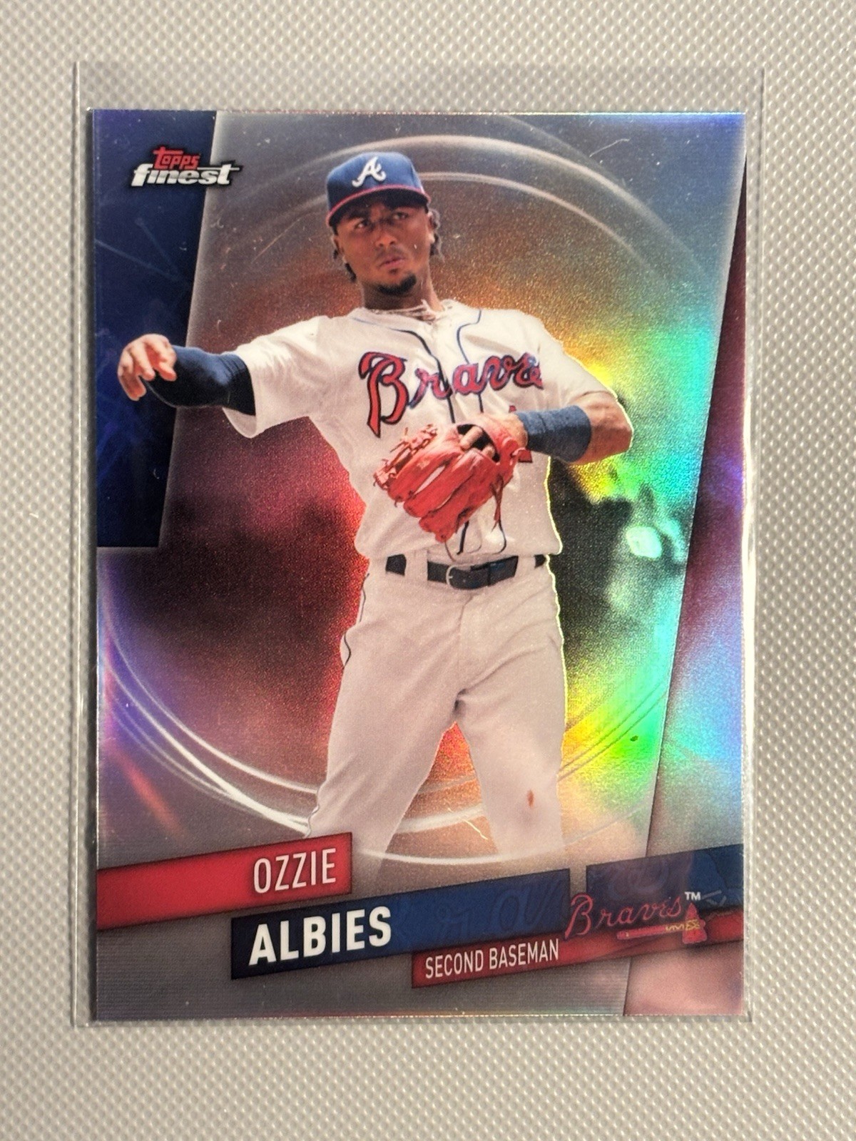 2019 Topps Finest #59 Ozzie Albies Refractor