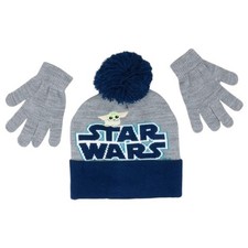 Star Wars Kids Beanie Hat and Gloves Set The Mandalorian The Child Baby Yoda