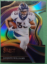 2023 Select JAVONTE WILLIAMS #260 Club Black Green Blue Prizm Die-Cut Broncos