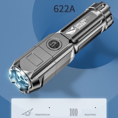 Ersatz Taschenlampe USB Weißes Licht Wiederaufladbare Arbeit Zoom-Taschenlampe