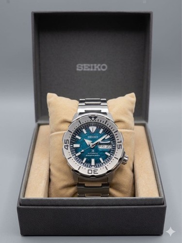 Seiko PROSPEX Diver’s Watch 200m Waterproof Blue Dial Automatic Used