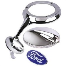 Radiator Cap And Emblem Bezel Kit Fits 1932 Ford Radiator Cap And Emblem Bezel Kit Fits 1932 Ford