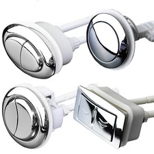 Toilet Tank Flush Button Dual Push Universal Toilet Flush Oval Square Switch US/