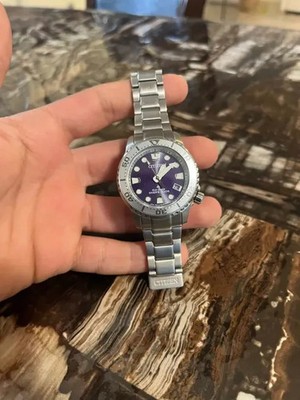 マ*ン様 SEIKO CITIZEN DEN-RO ヴィンテージ 文字盤 などま CITIZEN Promaster Dive Purple Dial Stainless Steel Women's