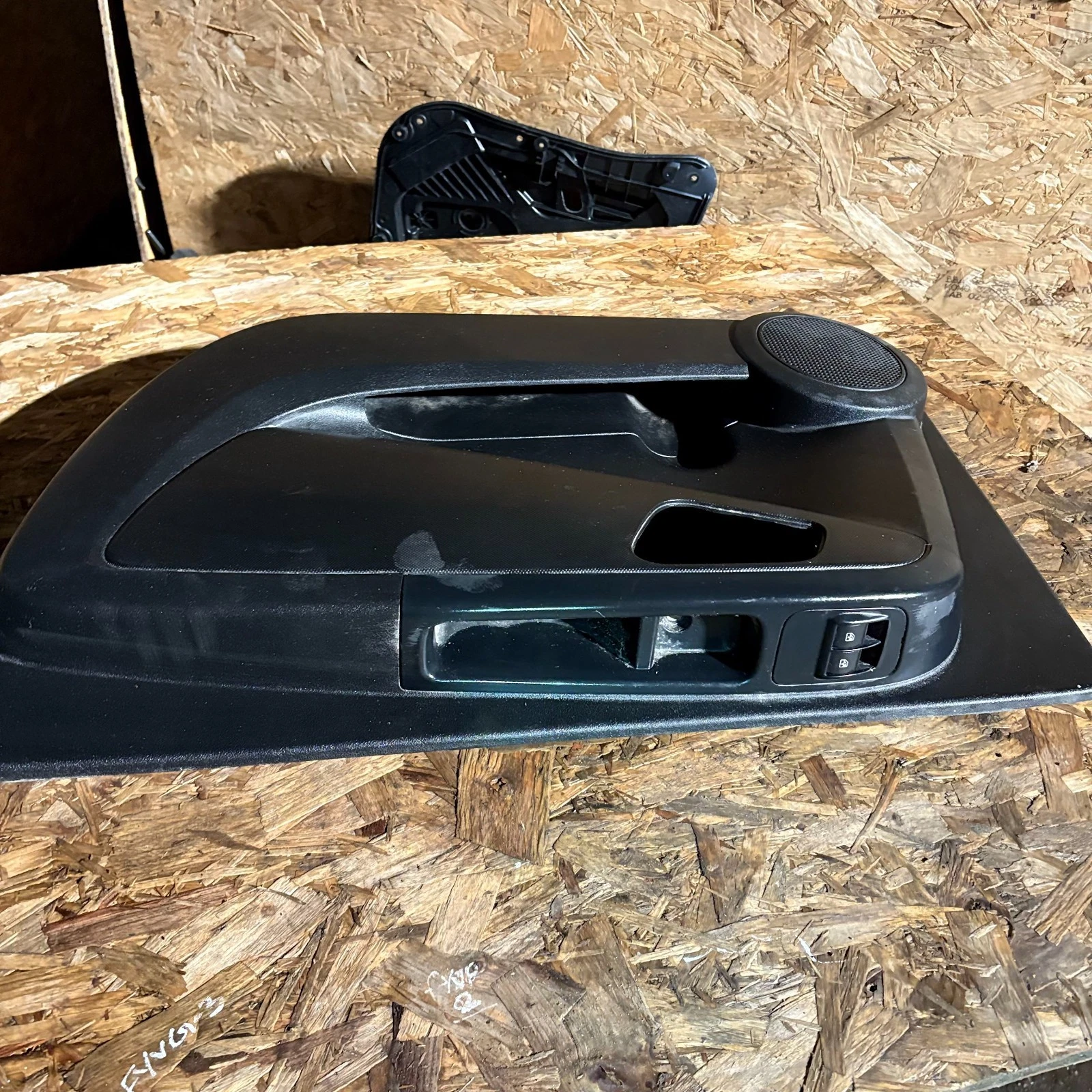 Fiat Qubo front right door card switch area handle aperture and speaker grille