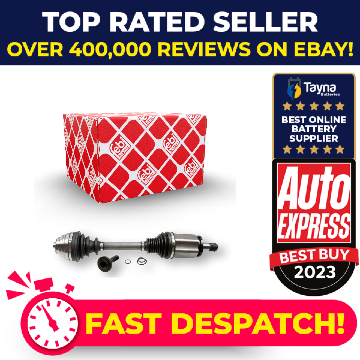 Drive Shaft fits BMW Front Left Driveshaft 31607597693 Febi Quality Guaranteed