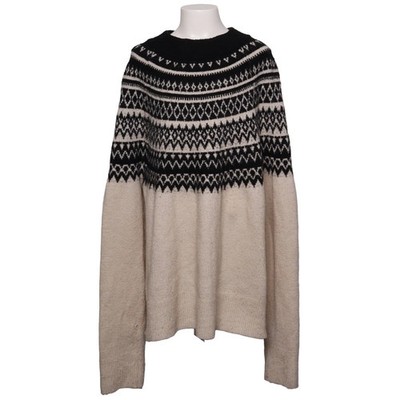H&M, Strickpullover, Größe: 165, Beige/Schwarz #cgB