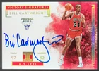 2018-19 Panini Impeccable Bill Cartwright Victory Silver /25 Auto Bulls AB7