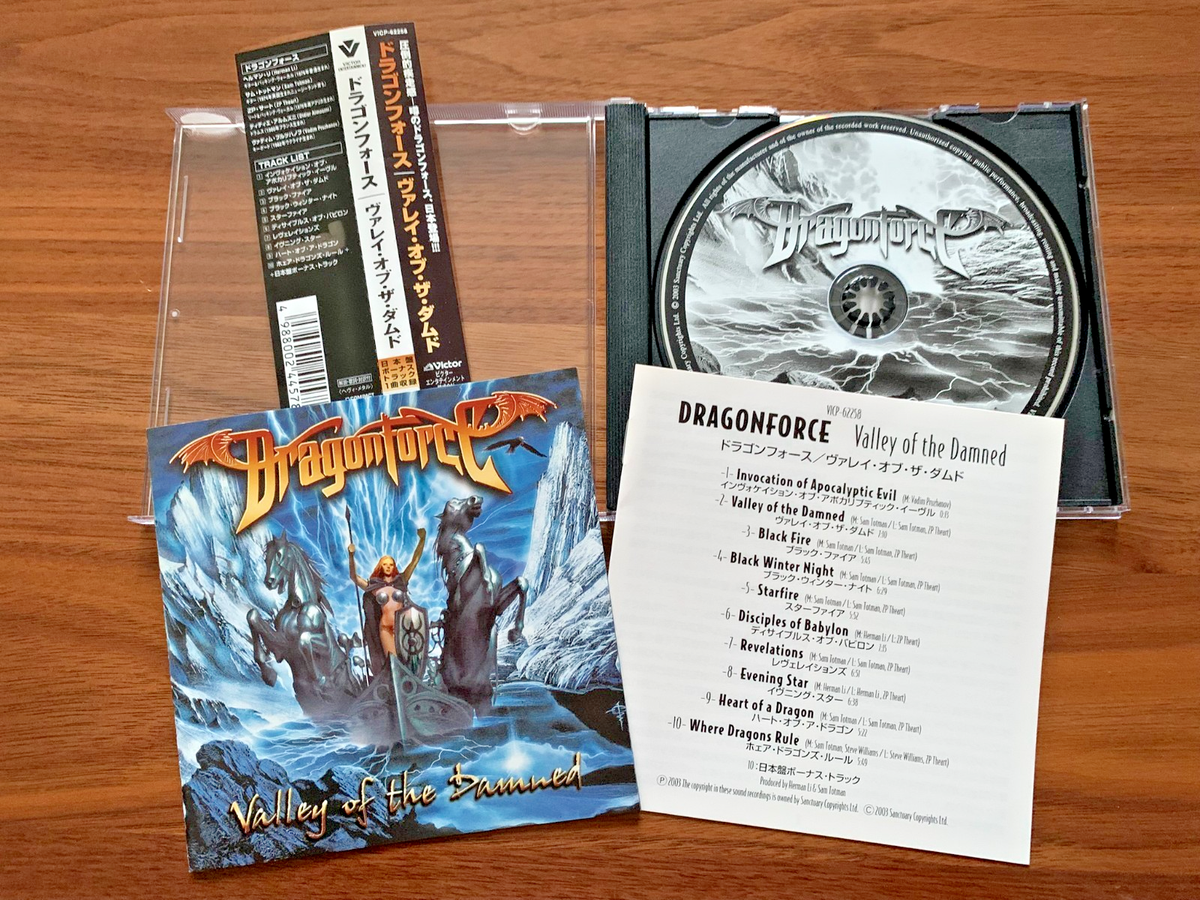 Dragonforce – Valley Of The Damned 2003 Japan Press CD OBI w/Bonus