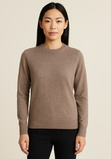  78 NEW with TAGS Tahari Women  s Crewneck Sweater Pebble Heather Size XS NWT