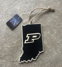 PURDUE UNIVERSITY Boilermakers Hanging Christmas Tree Ornament NEW