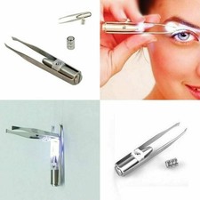New Portable Tweezer With LED Light Hair Removal Eyebrow Beauty Make Up Tool
