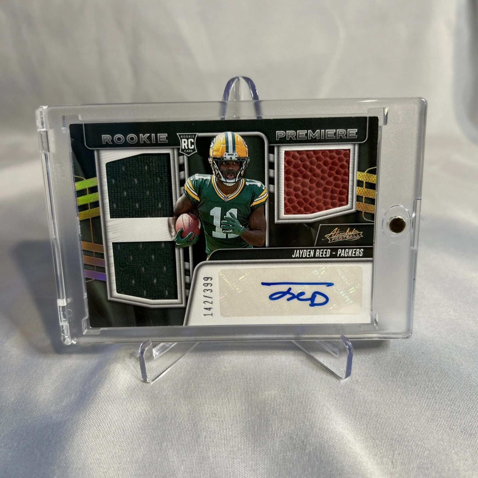 Jayden Reed Panini Absolute Rookie Premiere Materials Autographs #RPMJR Base