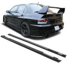 Sasa Fit For 01-07 Mitsubishi Lancer Evo 7 8 9 Jdm Pu Bumper Side Skirts Lip