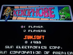 Original 1988 Nintendo NES Xenophobe Video Game Cartridge w/Manual Works Great!