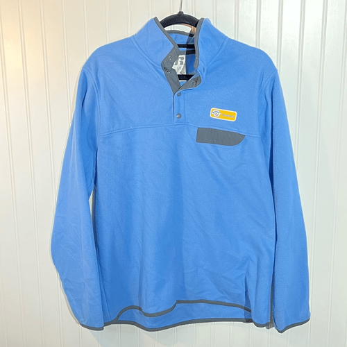 Southern University Jacket Women’s Large Blue Fleece Russell 1/4 Snap Pullover