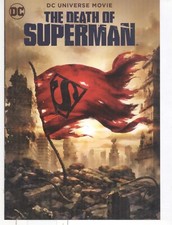 No Disc No Case ORIGINAL COVER ART DC The Death Of Superman 2018 DVD Cover 