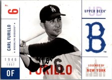 2001 Upper Deck Legends of New York #11 Carl Furillo Near Mint