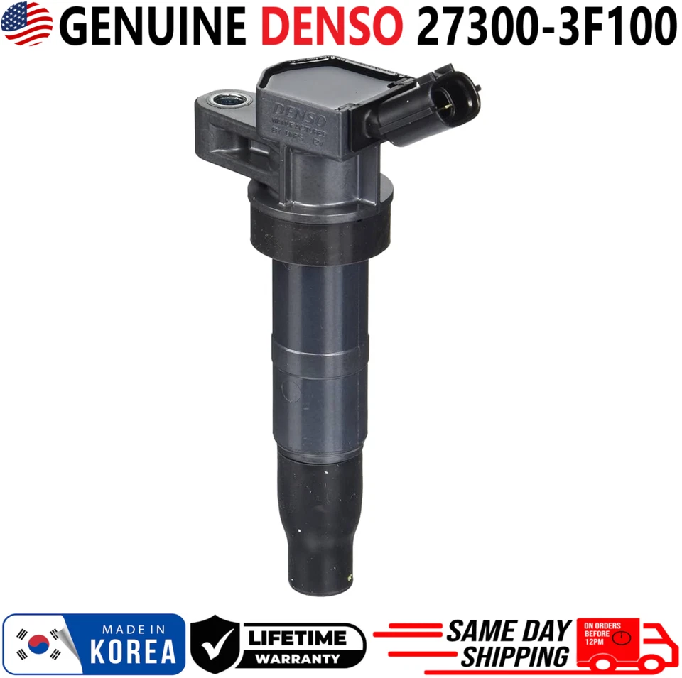 NOVAS BOBINAS DE IGNIÇÃO GENUÍNAS DENSO para 2008-2017 Hyundai e Kia I4 V8, 27300-3F100 - Imagem 3 de 4