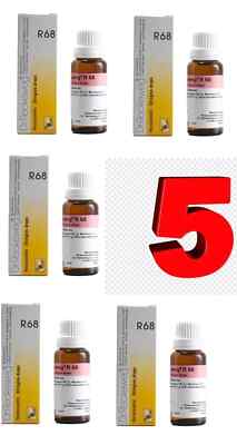 5xDr. Reckeweg R68 Skin Support Drops 22ml | Redness & Itch Care Free Shipping