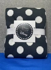 Disney Black & White Polka Dots Stroller Throw Blanket Size by Ethan Allen