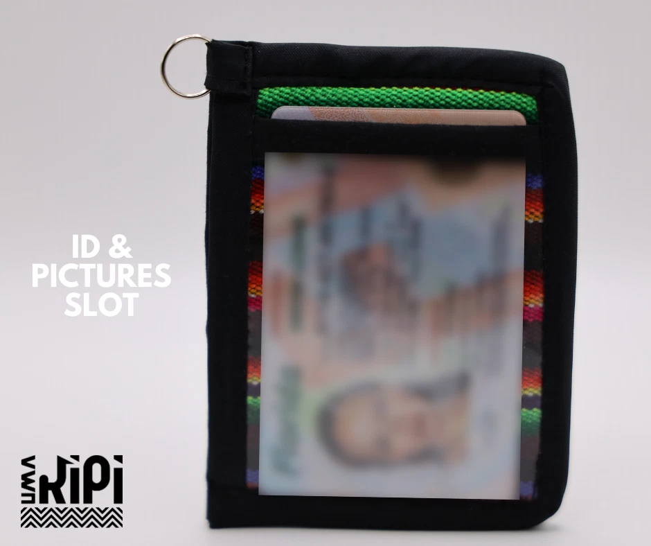 50 piezas - Cartera delgada multicolor hecha a mano porta tarjetas Bolivia al por mayor a granel Foto 4 de 4