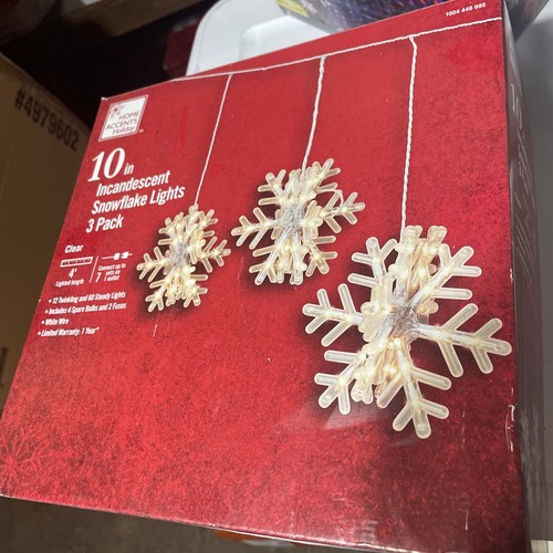 10in Incandescent Snowflake 3 Pack Twinkling Warm White Christmas Holiday Lights eBay